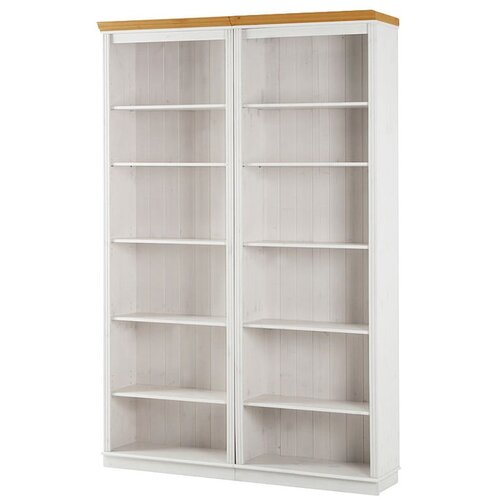 St&amp;oslash;raa Bijela biblioteka od masivnog bora 148x223 cm Anita &amp;ndash; Slike