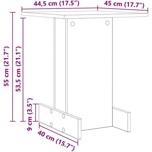  Konačna Stolić Staro drvo 44 5 x 45 x 55 cm Konstruirano drvo Slike