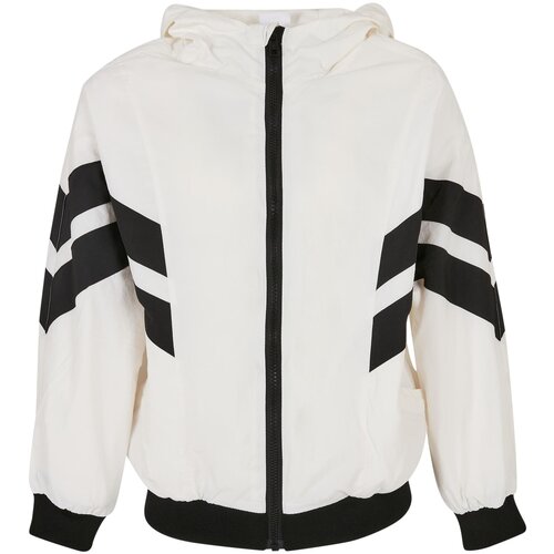 Urban Classics Kids Girls&amp;#039; Crinkle Batwing Jacket White/Black Slike