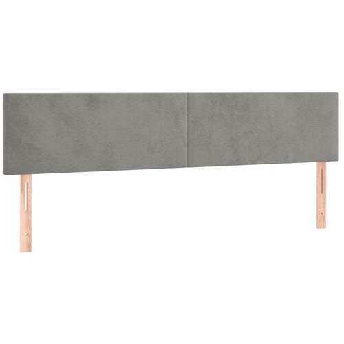  Uzglavlje svjetlosivo 180x5x78/88 cm bar&amp;scaron;unasto Slike