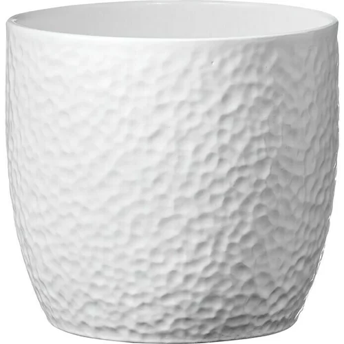 SK Okrugla tegla za biljke Boston (Vanjska dimenzija (ø x V): 19 x 18 cm, Bijele boje, Keramika)