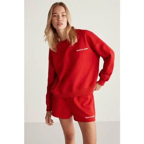 GRIMELANGE Sweatshirt - Red - Oversize