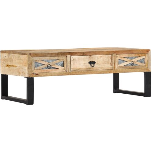  Stolić za kavu od masivnog drva manga 110 x 50 x 38 cm Cijene