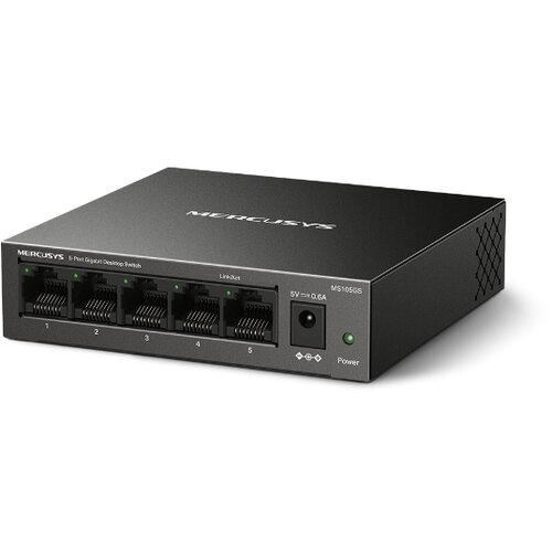 Mercusys 5-Port Gigabit Desktop Switch MS105GS Energetski Efikasan, Plug and Play, Montaža na Zid Cijene