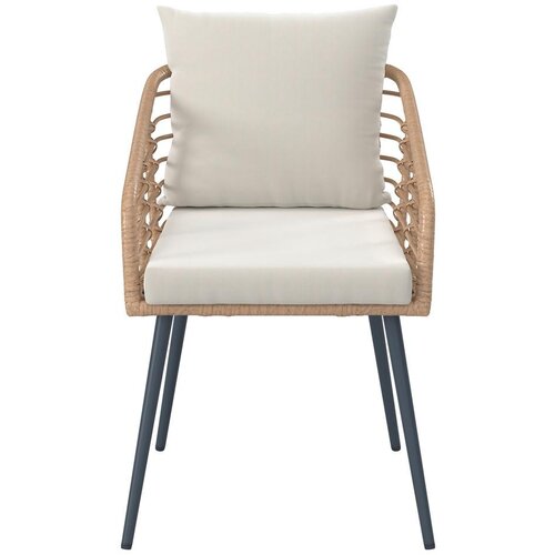 Modern Living set za balkon leni, črna, naravna, bež, 3-Delno Slike