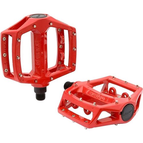  Pedale Wellgo Mtb Alu 9/16 Pin 102U Crvene (6Pina) Slike