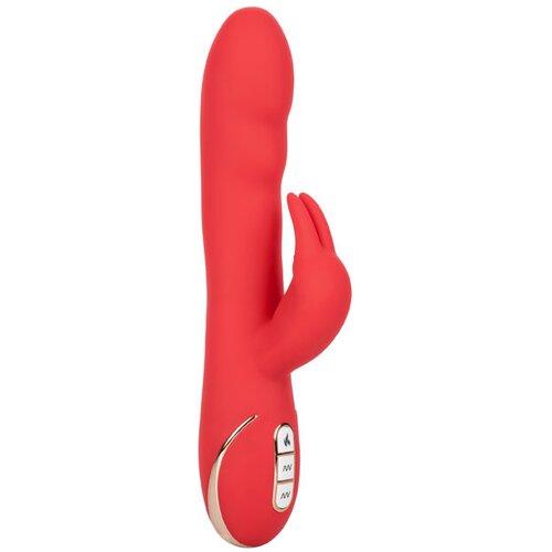 California Exotic Novelties grelni ultra soft rabbit vibrator &amp;quot;jack rabbit&amp;quot; - rdeč (R12434) Slike