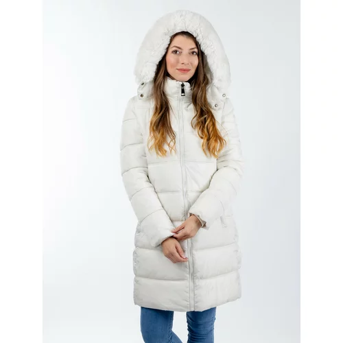 Glano Women's quilted jacket - white