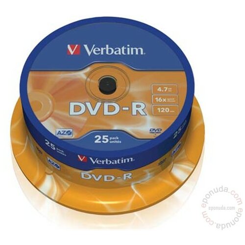 Verbatim DVD-R 4.7GB 16X 43522 disk Cene