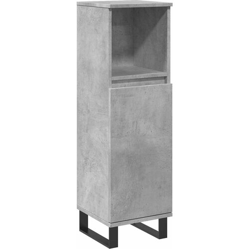 Maison Chic Kopalniška omarica - Kopalniški kabinet betonsko siva 30x30x100 cm inženirski les, (21794599) Cene