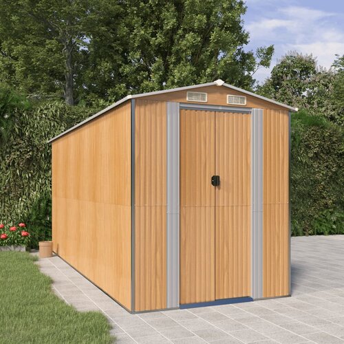 The Living Store Vrtna lopa svetlo rjava 192x440x223 cm pocinkano jeklo - Vrtna Lopa, (21751358) Slike