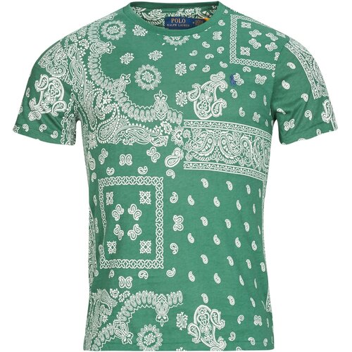 Polo Ralph Lauren Majice s kratkimi rokavi TSHIRT IMPRIME BANDANA Zelena Slike