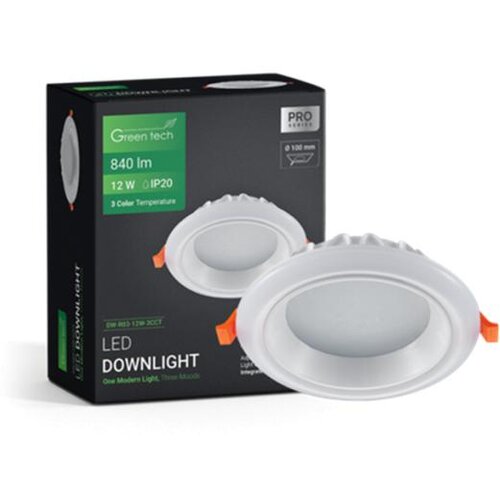 Greentech LED ugradni spot 12W 3CCT (DW-R03-12W-3CCT) Cene