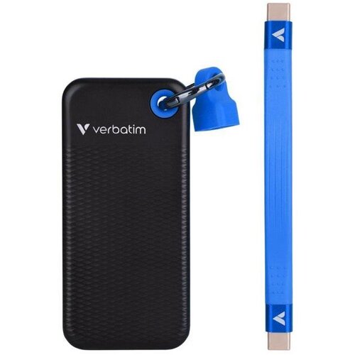 Verbatim DISK EKSTERNI DŽEPNI SSD 1TB 3.2 GEN2 USB-C VERBATIM 32191 BLISTER CRNO PLAVI Slike