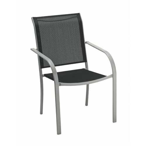 SUNFUN Vrtni stol Sunfun Amy (48,5 x 57 x 86 cm, jeklo in tekstil, črna) Slike