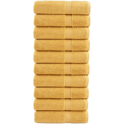 Furnova Premium brisače SOLUND 10 kos zlata 50x100 cm 600 g/m2, (21916755) Slike