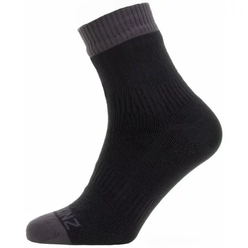 Sealskinz Waterproof Warm Weather Ankle Length Sock Black/Grey S