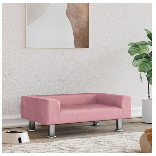 vidaXL Krevet za pse ružičasti 70 x 45 x 26 5 cm bar&scaron;unasti - Ružičasta 70 x 45 x 26.5 cm Cijene