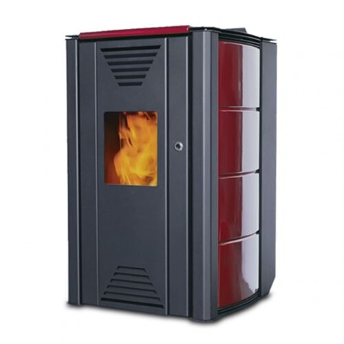 Thermoflux Kamin na pelet INTERIO 14 KW ( CRVENI ) Cijene