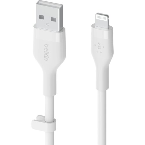 Belkin flex lightning/usb-a 2m mfi cert., white CAA008bt2MWH Slike