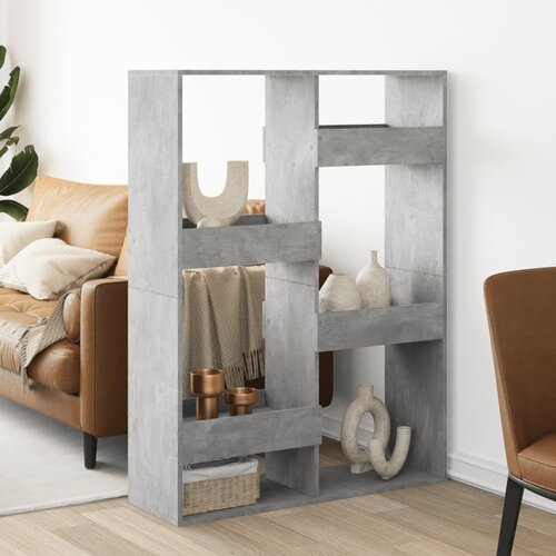 vidaXL Pregrada za prostor betonsko siva 100x33x135 cm inženirski les Cene