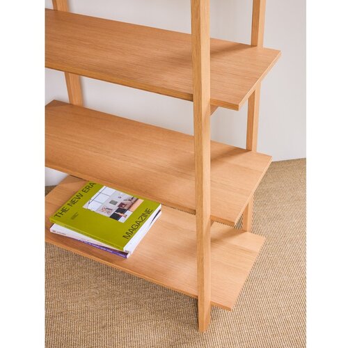 H&amp;uuml;bsch Regal v hrastovem dekorju v naravni barvi 80x150x39 cm Epoch &amp;ndash; Slike
