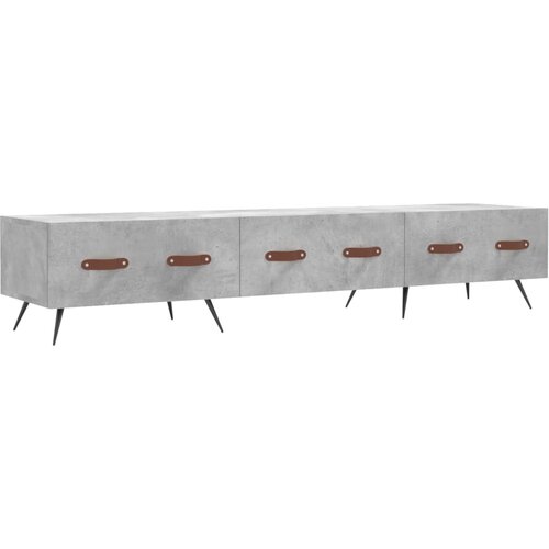 Maison Chic TV omarica - TV stojalo - Televizijska omarica betonsko siva 150x36x30 cm inženirski les, (21699787) Slike