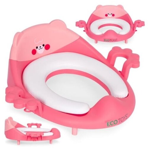 ECO TOYS Adapter Za Wc Šolju Sa Rukohvatima, Pink Cene