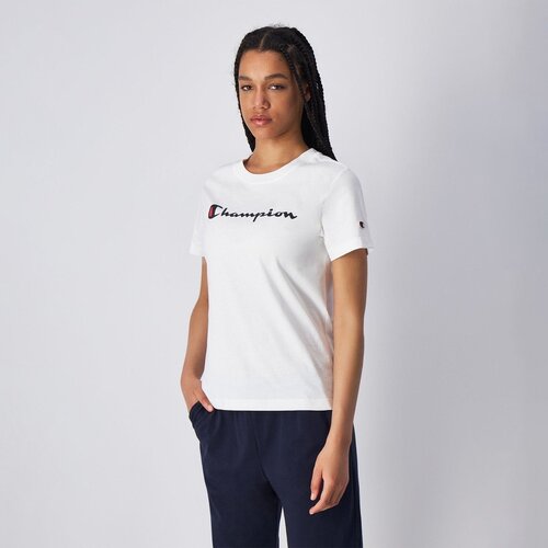 Champion Women&amp;lsquo;s Big Logo Jersey T-Shirt White S Slike