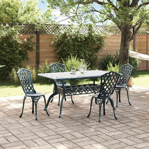  Vrtni set za objed 5 pcs Zelena Aluminij Cijene