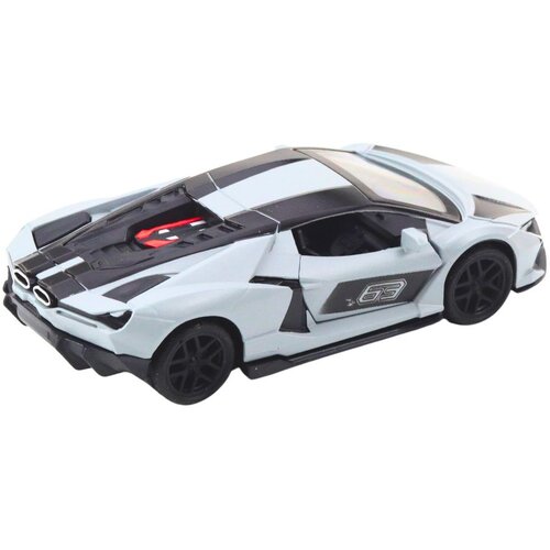 sportski automobil za utrke, otvaranje vrata, siva 1:32 Slike