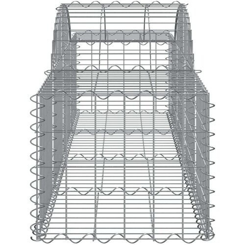  Obokane gabion košare 2 kosi 200x50x40/60 cm pocinkano železo Cene