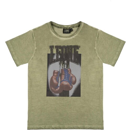 Leone 1947 Majice s kratkimi rokavi Boy T-Shirt Short Sleeves Color Block Zelena Cene