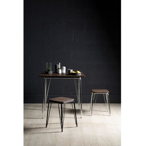 Premier Housewares Jedilna miza iz masivnega bresta &amp;oslash; 80 cm District &amp;ndash; Slike