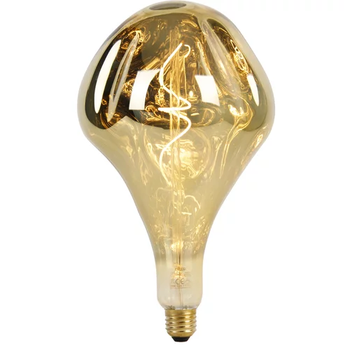 Calex E27 zatemnitvena LED svetilka G165 zrcalno zlata 6W 100 lm 1800K