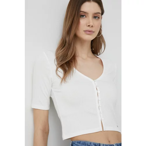 Pepe Jeans Kratka majica Meadow ženska, bela barva