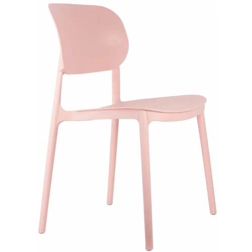 Leitmotiv Svijetlo ružičaste plastična blagovaonske stolice u setu 4 kom Cheer –