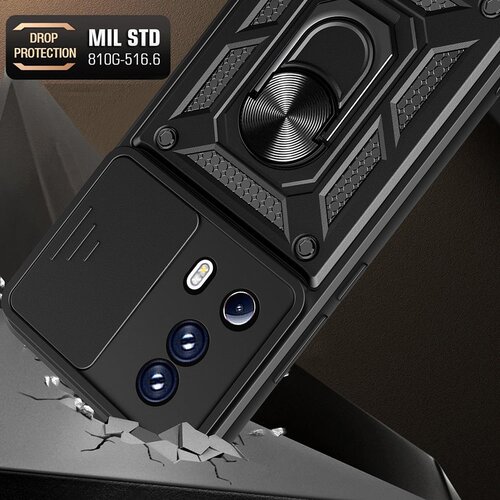 Techsuit CamShield Series maska za Xiaomi 13 Lite &amp;ndash; crna Slike