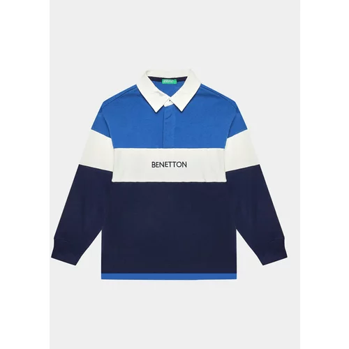 United Colors Of Benetton Polo majica 32HJC300Y Modra Regular Fit