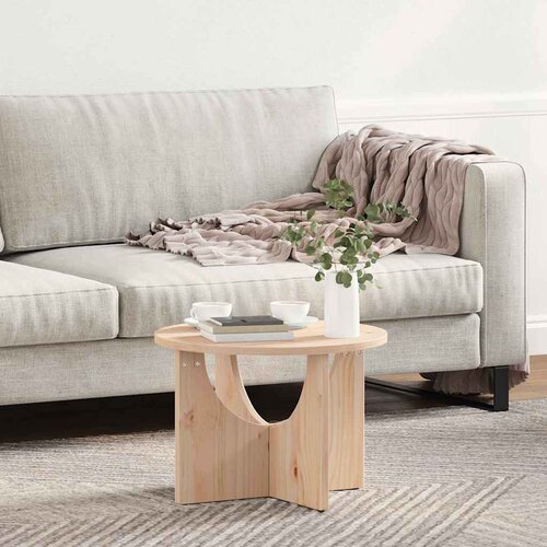  Kava Stol Prirodna 50 x 50 x 35 cm Masivna borovina Slike