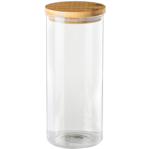 Unimasa Staklena posuda s poklopcem od bambusa 1,4 l Slike