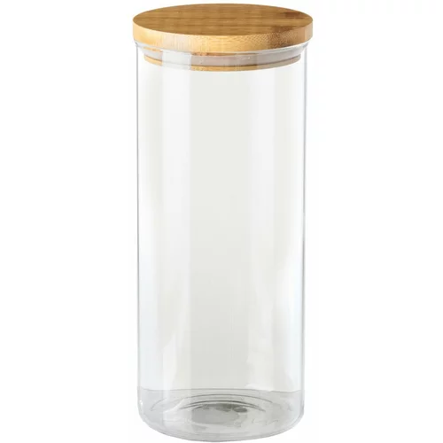 Unimasa Steklena posoda s pokrovom iz bambusa Casa Selección, 1,4 l