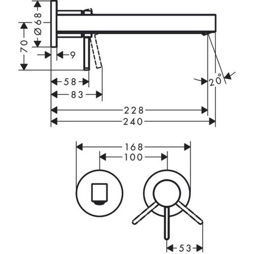 Hansgrohe 76050000 Finoris podometna armatura za umivalnik Cene