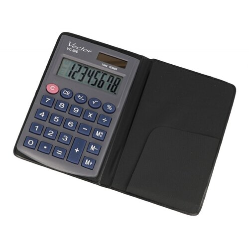 VECTOR KAV VC-200III pocket calculator, 8 digits, 62.5 x 98.5 mm, grey Cijene