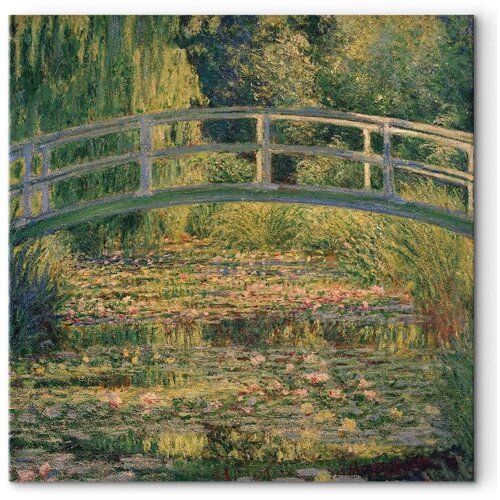 Slika - Claude Monet &amp;ndash; Bridge over a Pond of Water Lilies 40x40 Na talijanskom platnu Slike