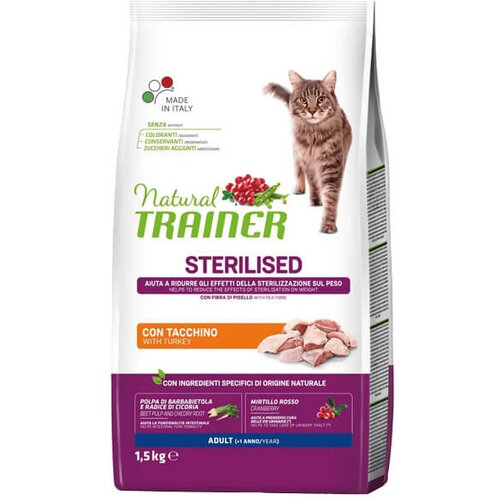Trainer daily nutrition sterilised adult with turkey - hrana za sterilisane odrasle mačke - sa ćuretinom (300g, 1,5kg i 10kg) 1,5kg Cene