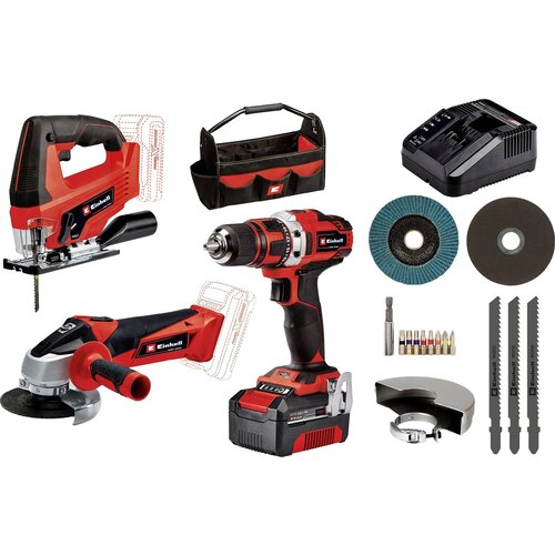 Einhell TE-TK 18/3 Li Kit JS+CD+AG Power X-Change 4257241 komplet orodja v torbi, (20531378) Cene