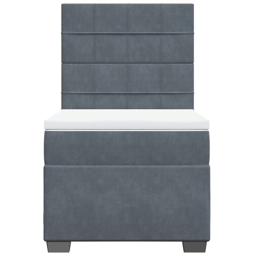 Box spring krevet s madracem tamnosivi 80 x 200 cm bar&amp;scaron;unasti Slike