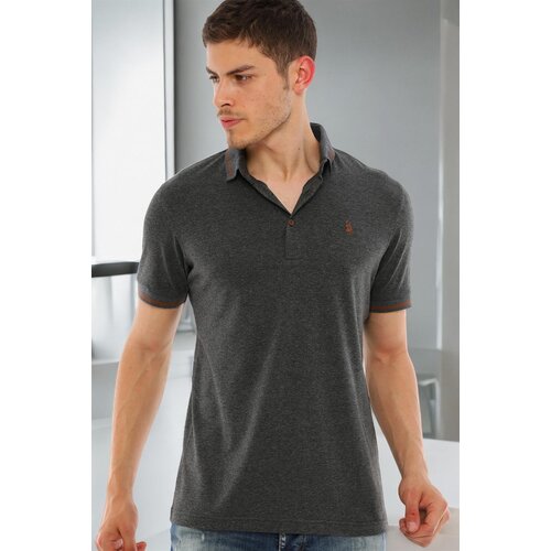 Dewberry T8586 MEN'S POLO NECK T-SHIRT-LIGHT ANTHRACITE Cijene