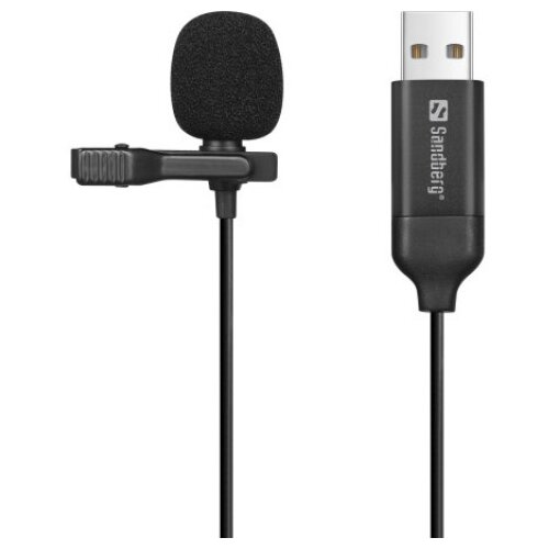 Sandberg USB streamer mikrofon Clip 126-40 Slike